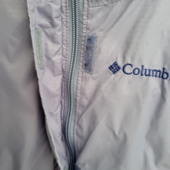 Columbia Omni Shield Girls Hooded Full Zip Jacket XS Light Purple Nylon - Picture 4 of 11
